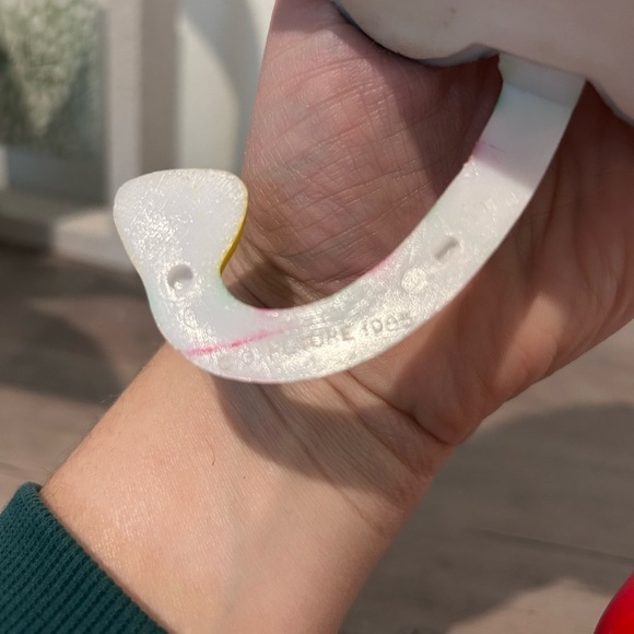 VTG Christmas Stocking Holder Hanger Snowman Future 1985 Resin Shelf Sitter 2 - Picture 11 of 11